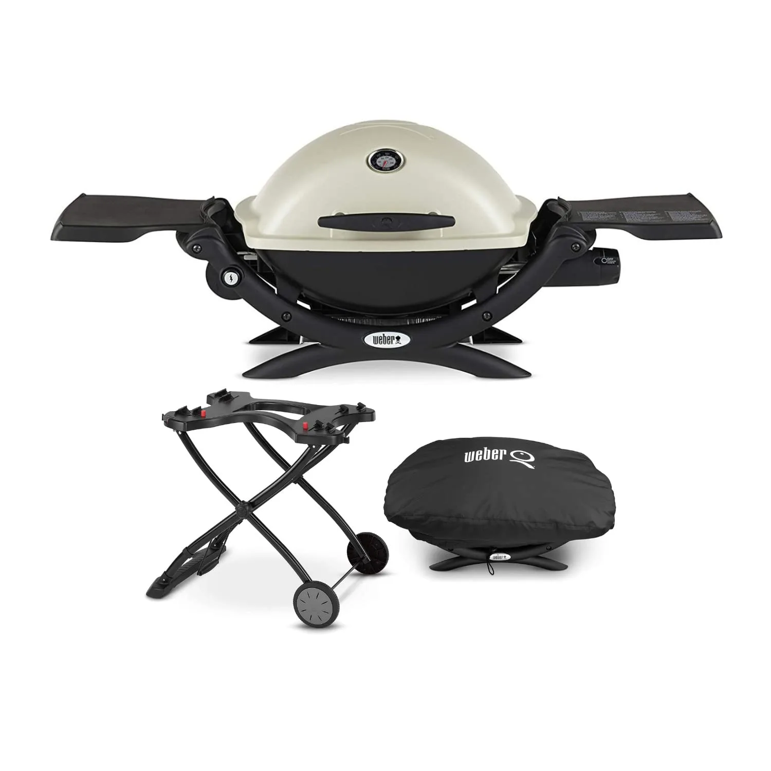 Weber Q1200 Liquid Propane Portable Gas Grill, Titanium