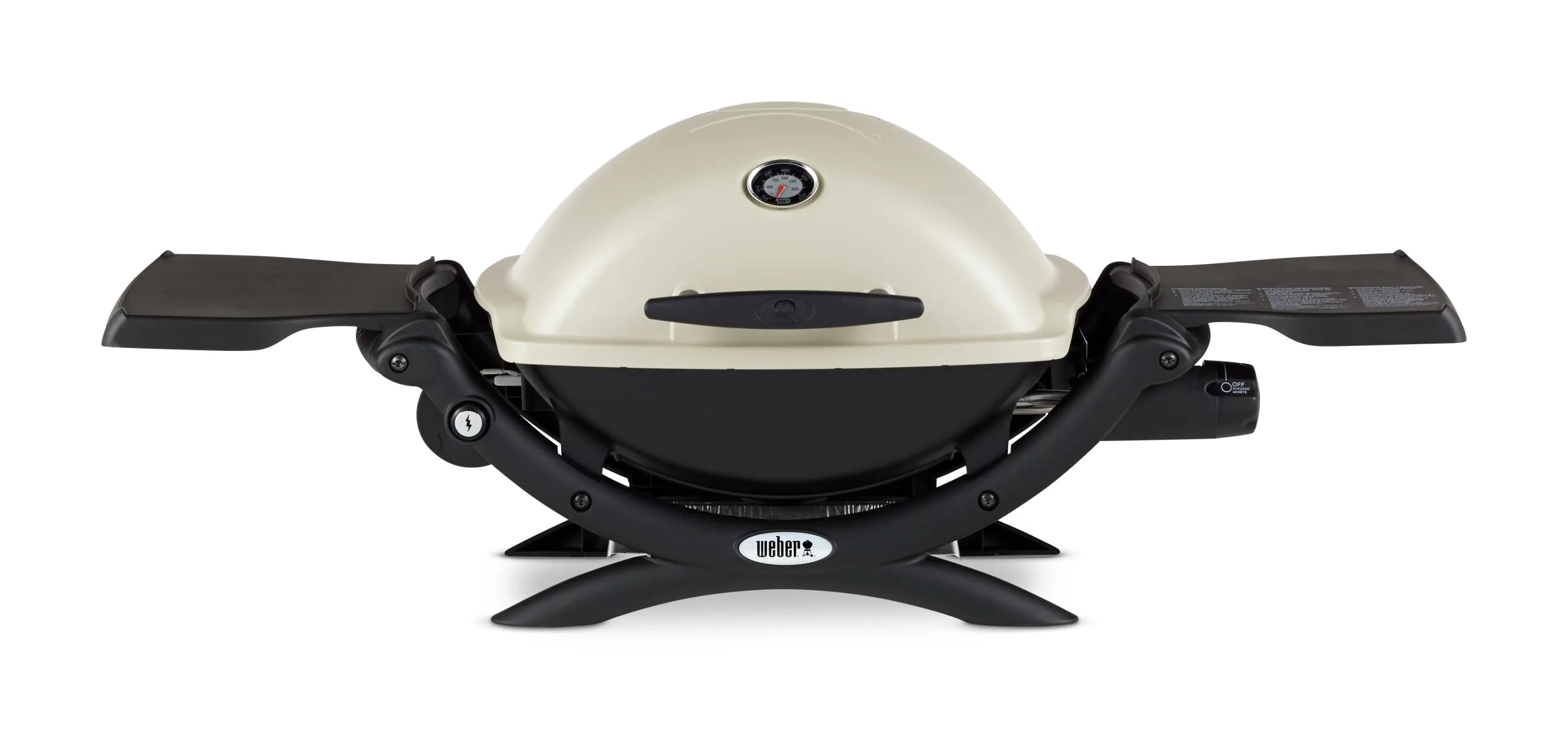Weber Q1200 Liquid Propane Portable Gas Grill, Titanium image 2